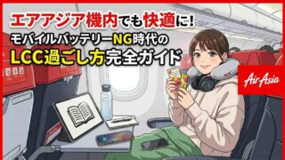 エアアジア機内でも快適に!モバイルバッテリーNG時代のLCC過ごし方完全ガイド